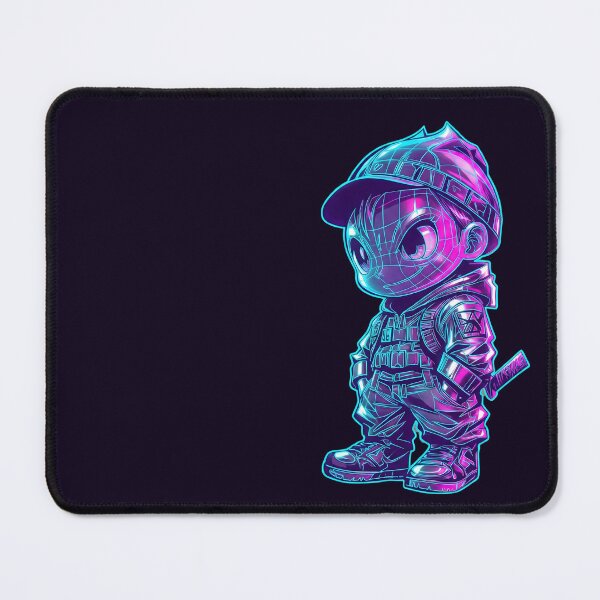 Item preview, Neon Wireframe Glitch Kid Cyberpunk Gamer Aesthetic designed and sold by MarCinu Art.