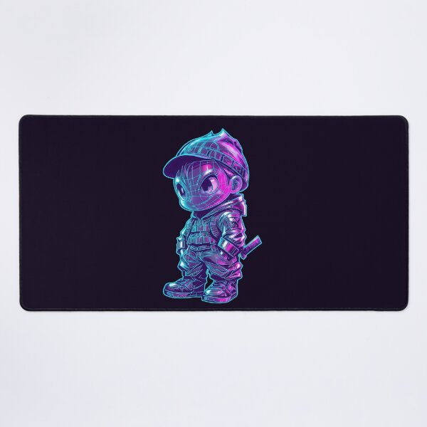 Item preview, Neon Wireframe Glitch Kid Cyberpunk Gamer Aesthetic designed and sold by MarCinu Art.