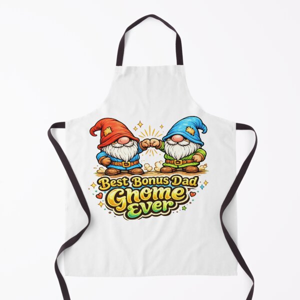 Item preview, Best Bonus Dad Gnome Ever – Two Gnomes Fist Bump Illustration designed and sold by Moriarty's Digital Visions.