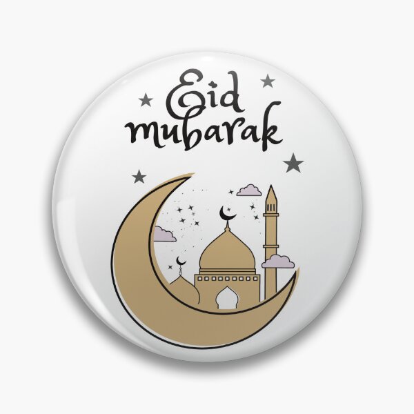 Item preview, Eid Mubarak Crescent Mosque Greeting Card designed and sold by Zhai’s Art.