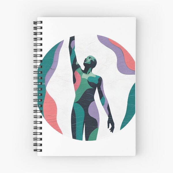 Item preview, Stunning abstract human figure in colorful modern art design designed and sold by Creative88Art.