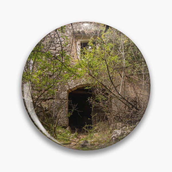 Item preview, Dolova Village Ruins – Abandoned stone hut in overgrown vegetation | Urbex Lost Place Photography designed and sold by MarkusUrbex.