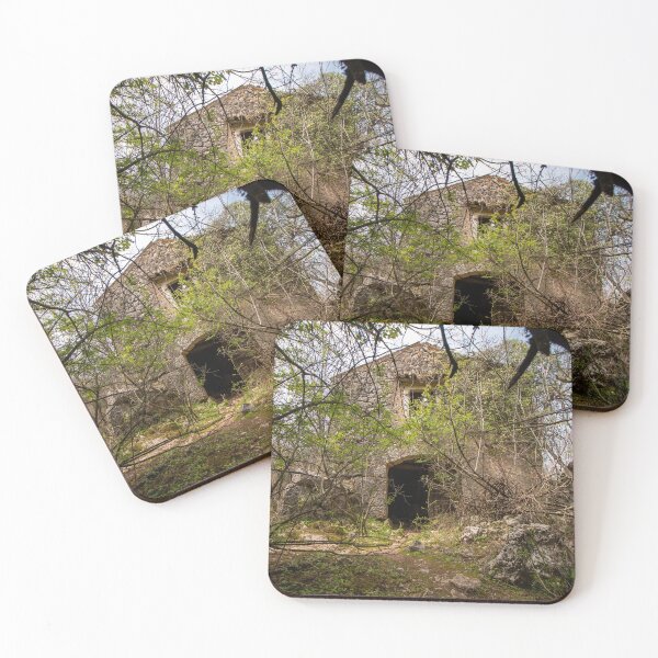Item preview, Dolova Village Ruins – Abandoned stone hut in overgrown vegetation | Urbex Lost Place Photography designed and sold by MarkusUrbex.