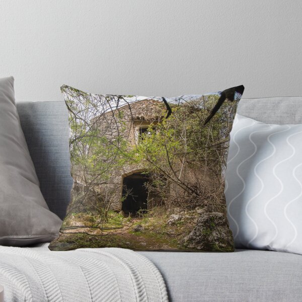 Item preview, Dolova Village Ruins – Abandoned stone hut in overgrown vegetation | Urbex Lost Place Photography designed and sold by MarkusUrbex.