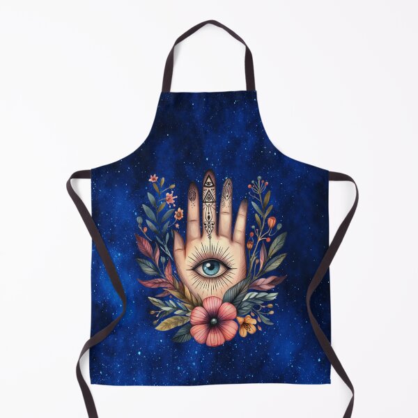 Item preview, Cosmic Hamsa Hand – Third Eye Protection Art designed and sold by MysticOzzy.
