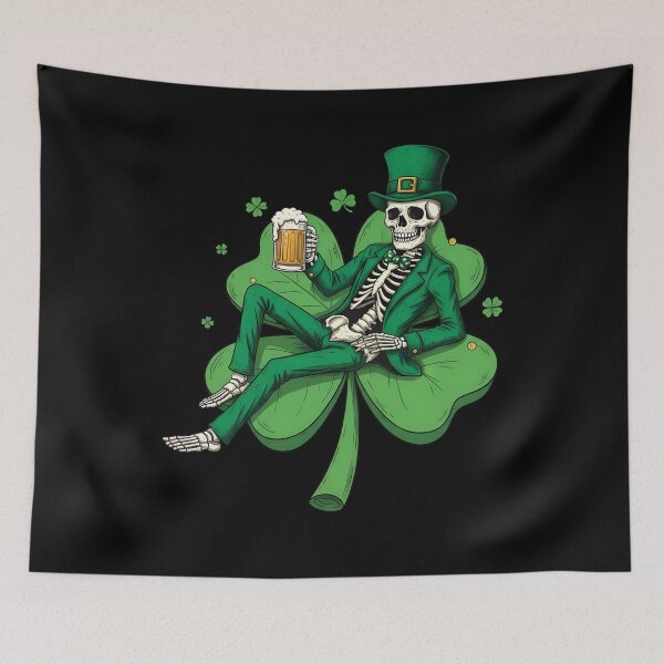 Item preview, St Patricks Skeleton Beer Lover designed and sold by KroghDs.