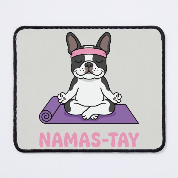 Item preview, Namas-tay - Yoga Frenchie Pun designed and sold by DigitalGlade.