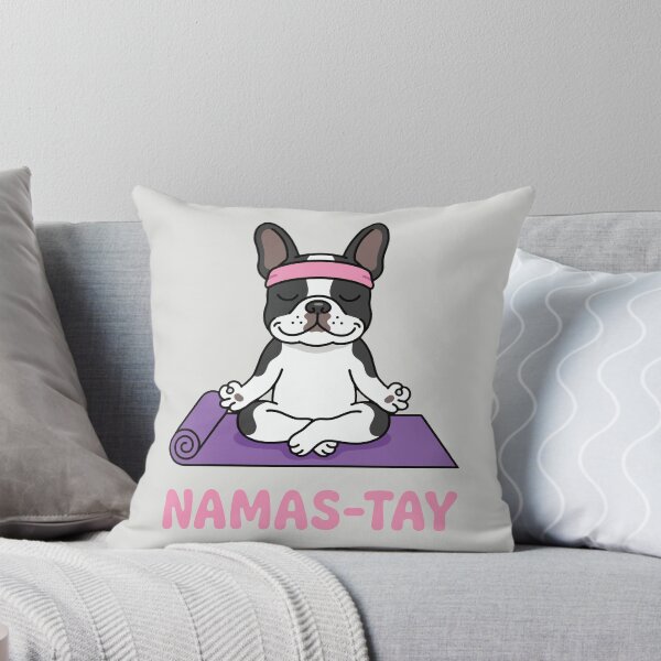 Item preview, Namas-tay - Yoga Frenchie Pun designed and sold by DigitalGlade.