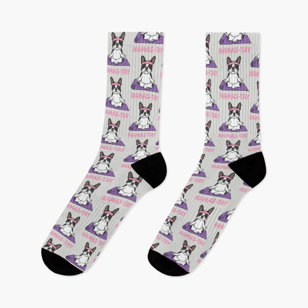 Item preview, Namas-tay - Yoga Frenchie Pun designed and sold by DigitalGlade.