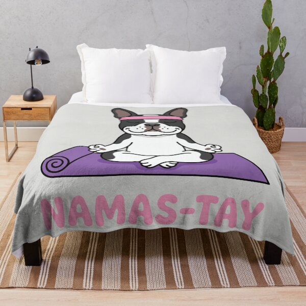 Item preview, Namas-tay - Yoga Frenchie Pun designed and sold by DigitalGlade.