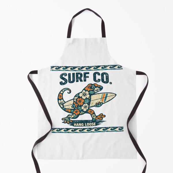Item preview, Retro Hawaiian Floral Gecko Surfer designed and sold by Shipwrecked2020.