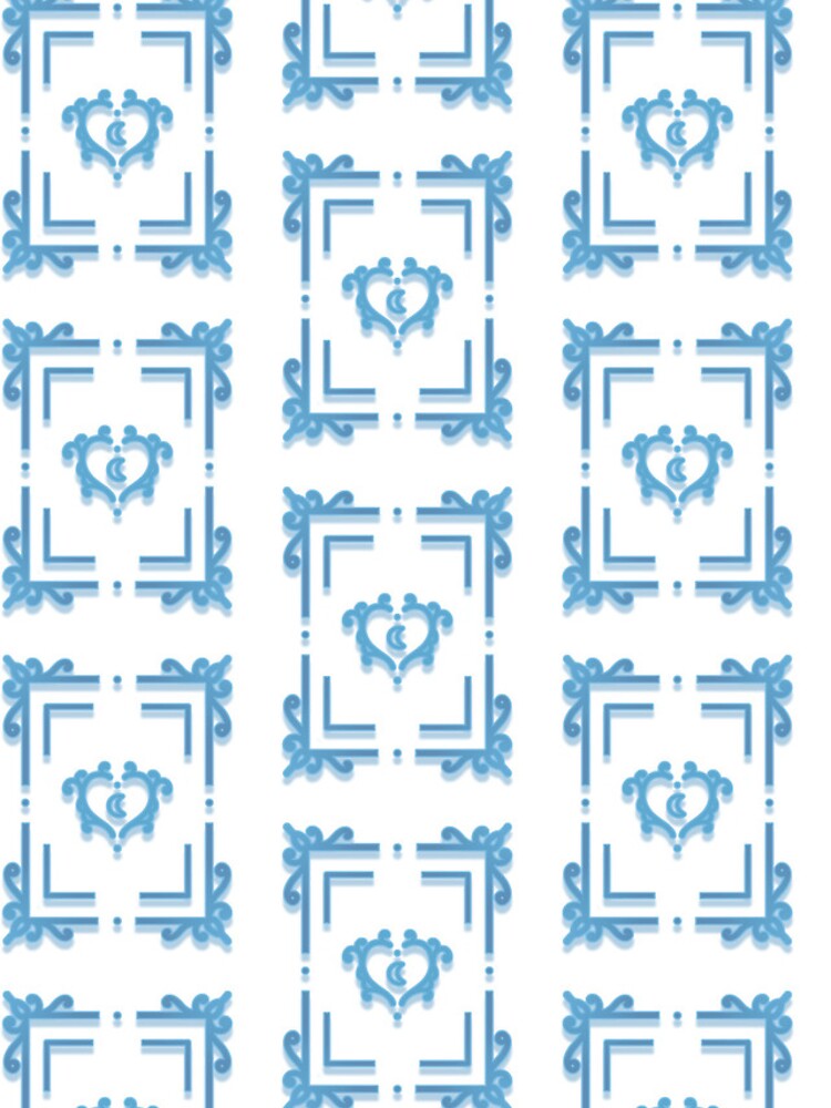 Thumbnail 4 of 4, iPhone Case, Pattern Frame (Blue) designed and sold by LoreliNLiArtist.