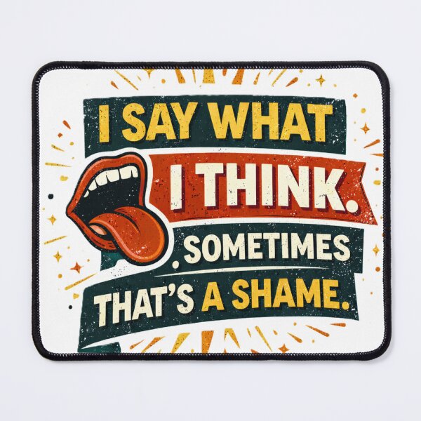Item preview, I say what i think. Sometimes that's a shame. designed and sold by Shop-Pi.