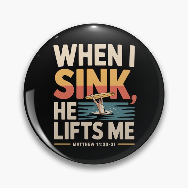 Item preview, When I Sink He Lifts Me designed and sold by theartfulaspie.