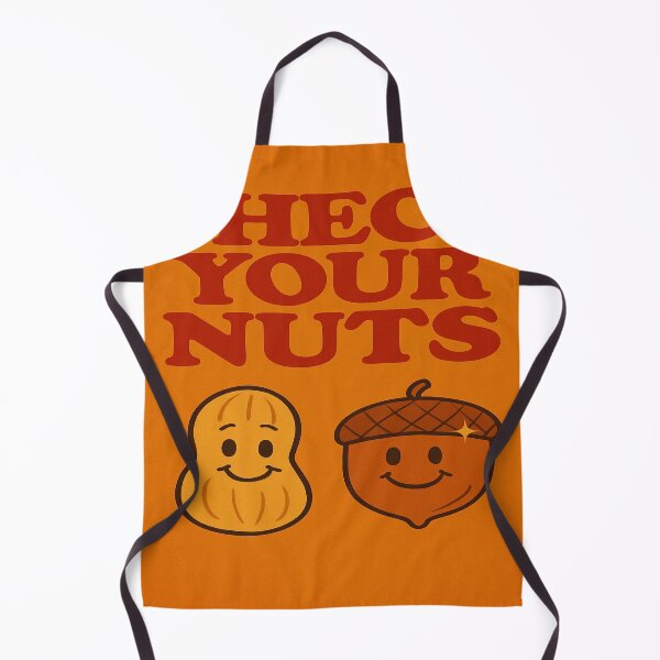 Item preview, Check Your Nuts – Retro Cartoon Pun designed and sold by SecretSquirrellDesigns.