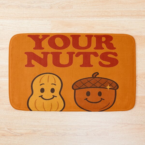Item preview, Check Your Nuts – Retro Cartoon Pun designed and sold by SecretSquirrellDesigns.