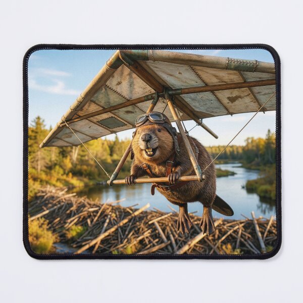 Item preview, Beaver Surveys Dam From Above designed and sold by Tridentulus.