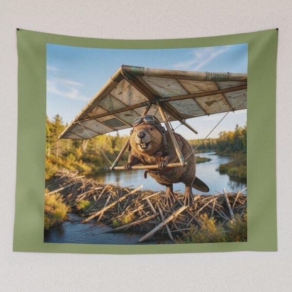 Item preview, Beaver Surveys Dam From Above designed and sold by Tridentulus.