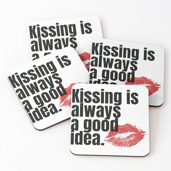 Item preview, Kissing Is Always a Good Idea Minimal Typo Shirt designed and sold by designdripwear.