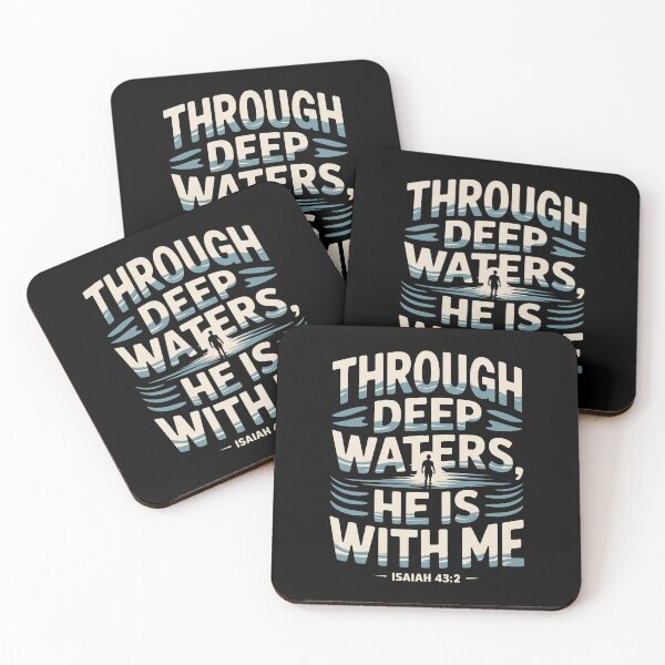 Item preview, Through Deep Waters He Is With Me designed and sold by theartfulaspie.