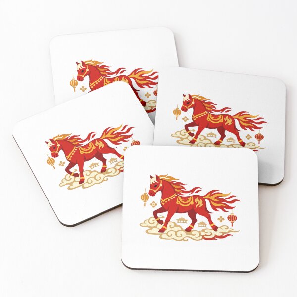 Item preview, Lunar New Year Horse on Clouds – Chinese Zodiac Celebration Art designed and sold by Vendeloc.