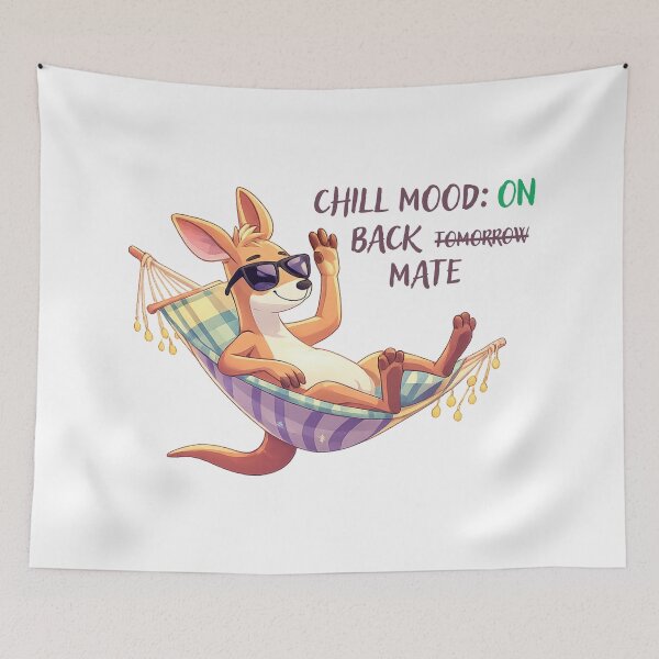 Item preview, Chill Mood On Kangaroo Illustration designed and sold by tuarina.