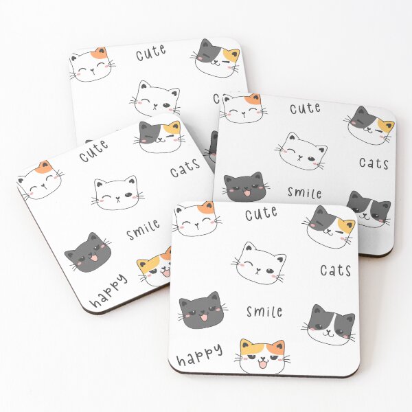 Item preview, Cute Happy Smile Cats designed and sold by AnimaliaStar.