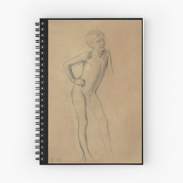 Item preview, Stehender Knabenakt by Gustav Klimt: Vintage Academic Nude Study Poster designed and sold by artofuniverse.