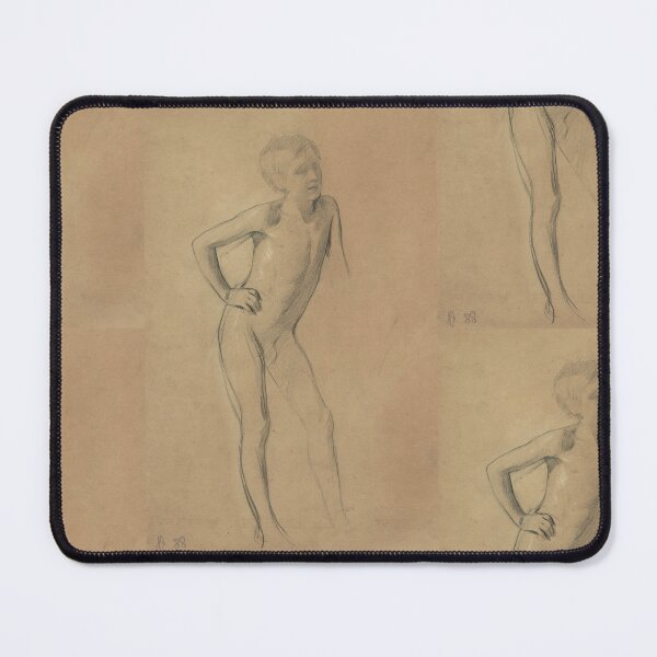 Item preview, Stehender Knabenakt by Gustav Klimt: Vintage Academic Nude Study Poster designed and sold by artofuniverse.