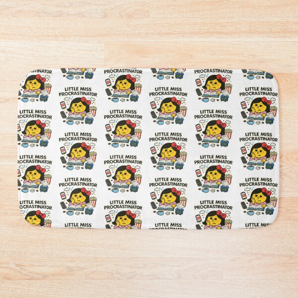 Item preview, Little Miss Procrastinator Character Animated Yellow Cartoon Mr Men Relatable Mood Studying School University Work Funny Tiktok Meme designed and sold by SamiraArts.