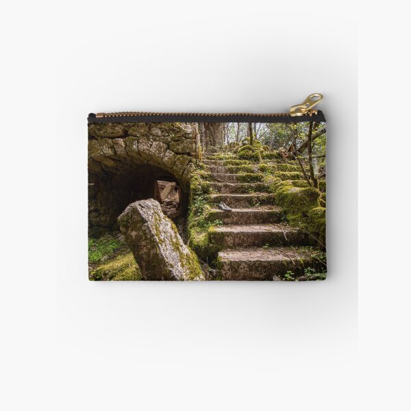 Item preview, Dolova Village Ruins – Moss-covered Stone Staircase & Abandoned Archway | Urbex Lost Place Photo designed and sold by MarkusUrbex.