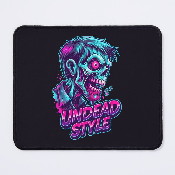 Item preview, Darksynth Zombie Neon 80s Horror Graphic Undead Retro Style designed and sold by MarCinu Art.