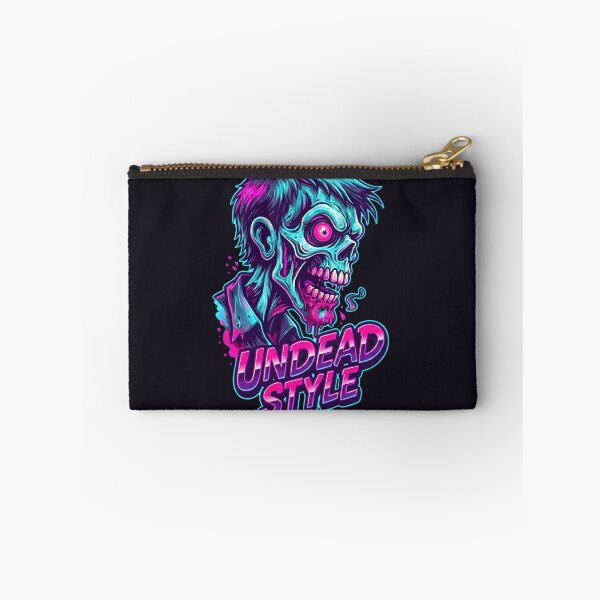 Item preview, Darksynth Zombie Neon 80s Horror Graphic Undead Retro Style designed and sold by MarCinu Art.