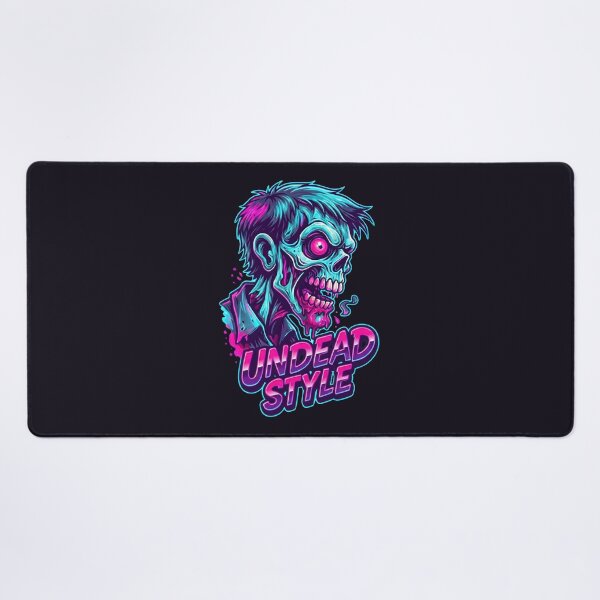 Item preview, Darksynth Zombie Neon 80s Horror Graphic Undead Retro Style designed and sold by MarCinu Art.
