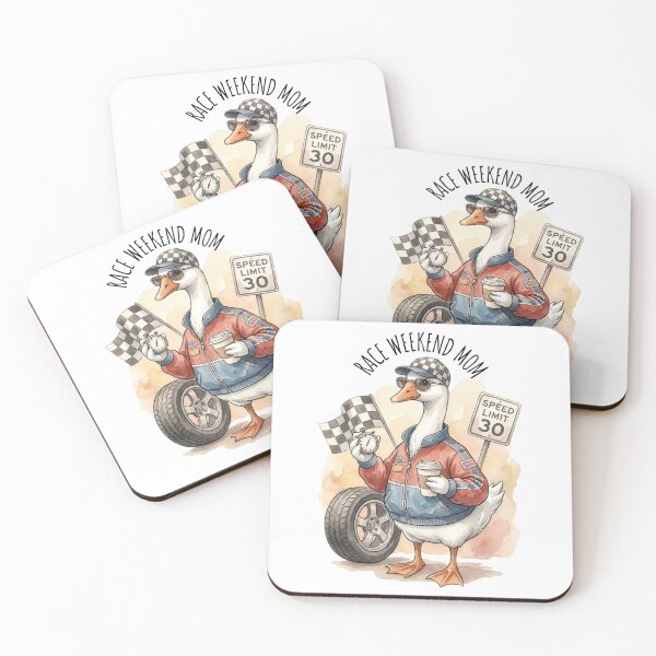 Item preview, Race Weekend Mom Duck Illustration designed and sold by MTJ-Mushrooms.