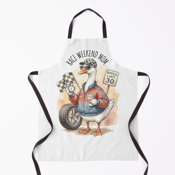 Item preview, Race Weekend Mom Duck Illustration designed and sold by MTJ-Mushrooms.
