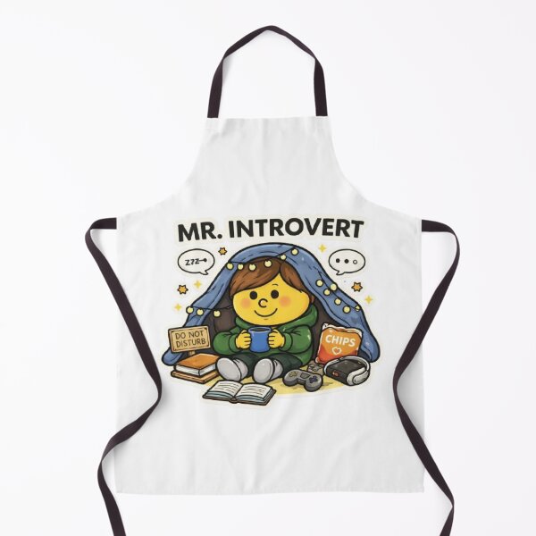 Item preview, Mr Introvert Character Animated Yellow Cartoon Mr Men Social Relatable Feeling Mood Funny Tiktok Meme designed and sold by SamiraArts.