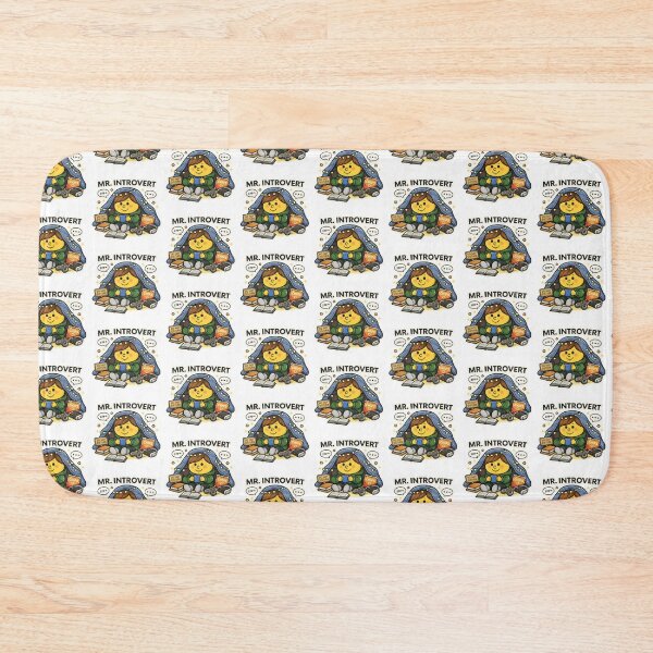Item preview, Mr Introvert Character Animated Yellow Cartoon Mr Men Social Relatable Feeling Mood Funny Tiktok Meme designed and sold by SamiraArts.
