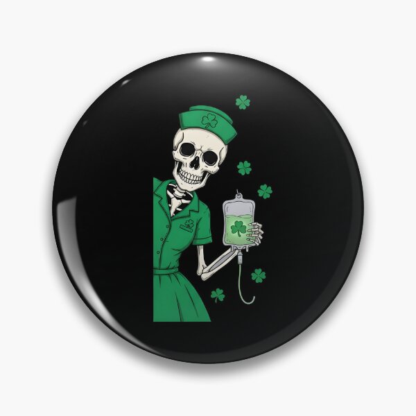 Item preview, St Patricks Nurse Skeleton designed and sold by KroghDs.