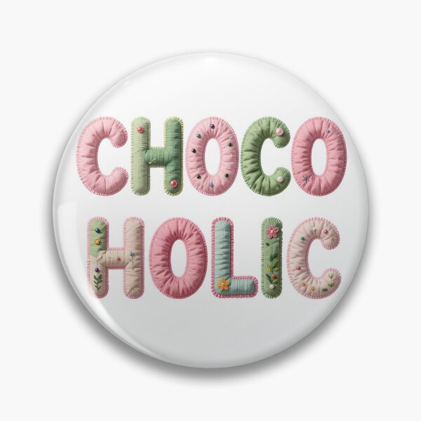 Item preview, CHOCOHOLIC - IN PASTEL FAUX LETTERING designed and sold by AlexOBrienArt.