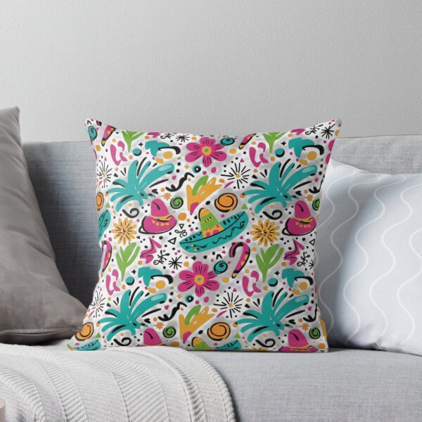 Item preview, Festive Sombrero Doodle – Vibrant Mexican Fiesta Pattern designed and sold by IntrusiveMind210.
