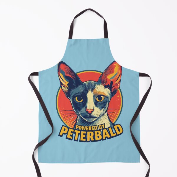 Item preview, Powered by Peterbald T-Shirt – Funny Peterbald Cat Shirt for Cat Lovers designed and sold by Lamagift.