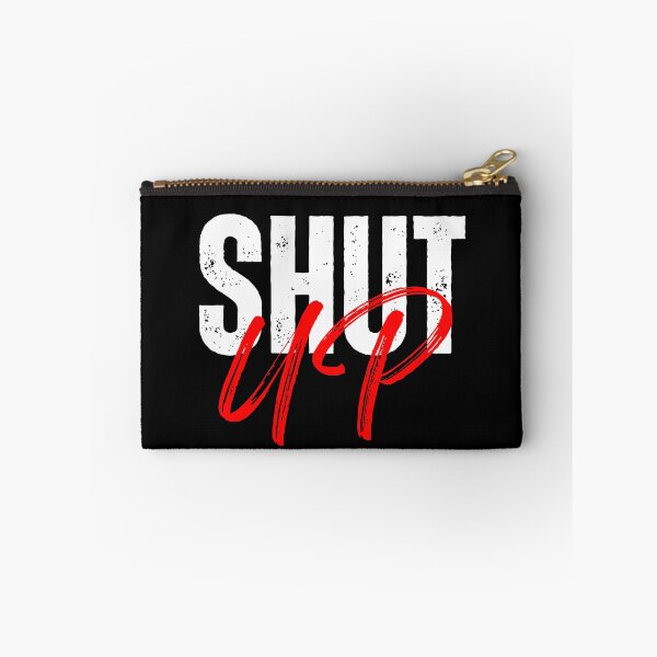 Item preview, Shut Up – Bold Red & White Grunge Typography Design designed and sold by Karim-Karem.