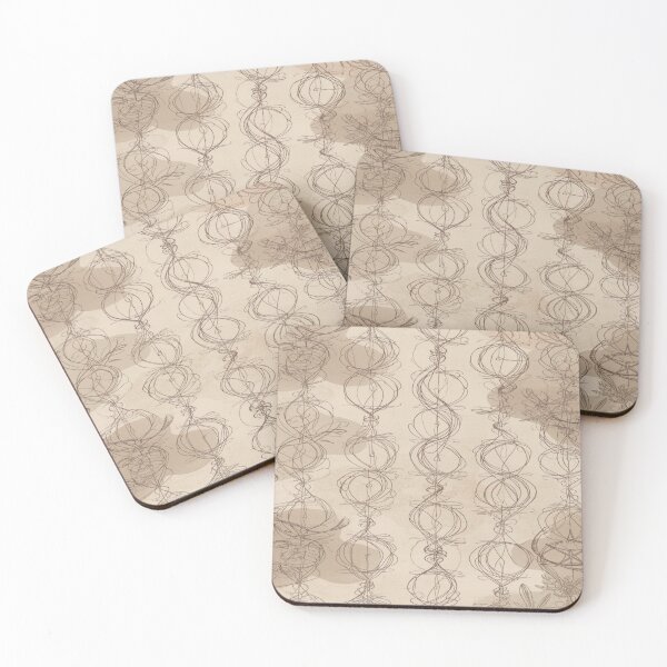 Item preview, Minimal Sigil Line Pattern with Subtle Symbolic Curves designed and sold by mari0n980.