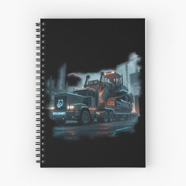Item preview, Cyberpunk Iron Quarry Heavy Hauler - Neon Industrial Rig designed and sold by BounoWorld.