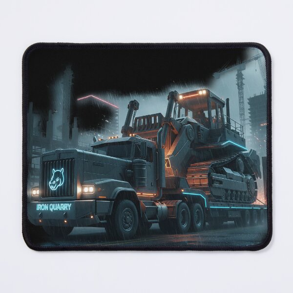 Item preview, Cyberpunk Iron Quarry Heavy Hauler - Neon Industrial Rig designed and sold by BounoWorld.