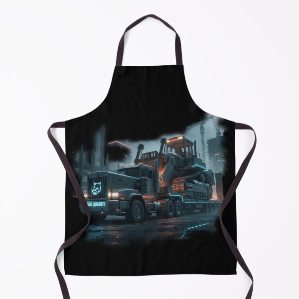 Item preview, Cyberpunk Iron Quarry Heavy Hauler - Neon Industrial Rig designed and sold by BounoWorld.