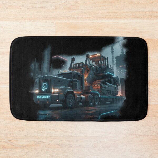 Item preview, Cyberpunk Iron Quarry Heavy Hauler - Neon Industrial Rig designed and sold by BounoWorld.