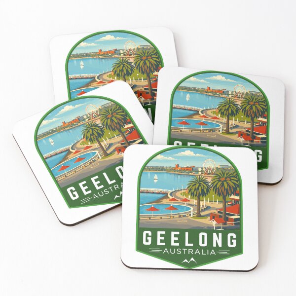 Item preview, Geelong in Victoria, Australia Retro Travel Art Emblem designed and sold by MaateoDesign.