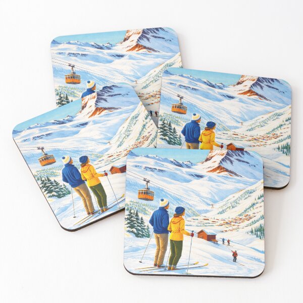 Item preview, Zermatt Alpine Winter Travel Poster designed and sold by SteadyRolling.